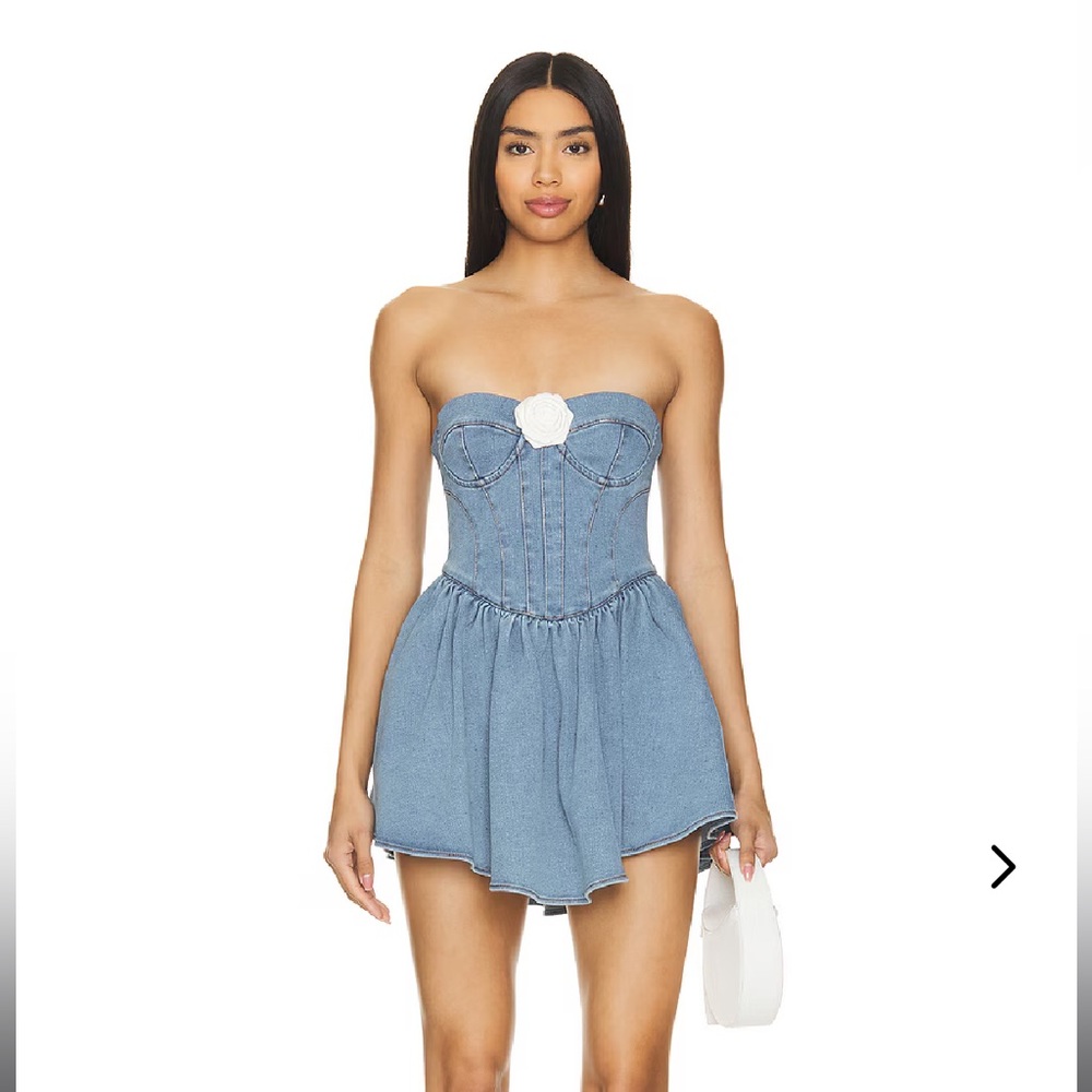 NEW with tags Lovers and Friends HANA MINI DRESS  denim Size S